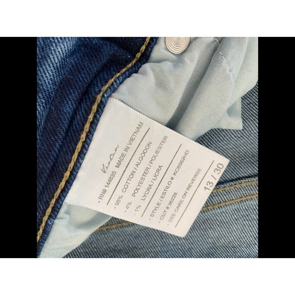 Kancan Jeans Womens 13/30 Distressed Holes KC8562HD Denim EUC - Picture 4 of 9